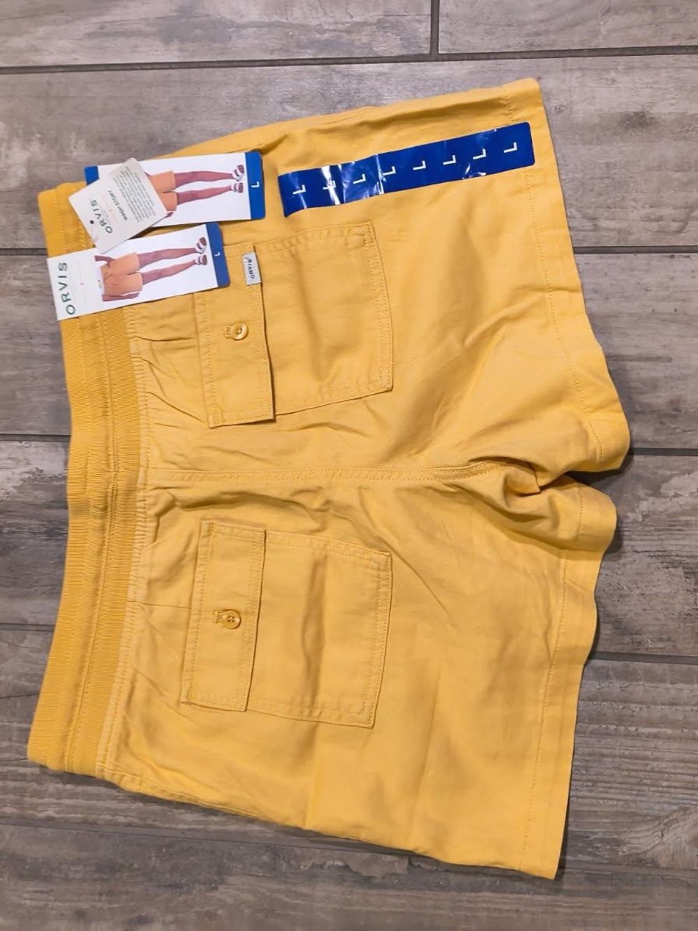 Orvis Women's Yellow Drawstring Athletic Shorts